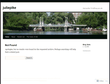 Tablet Screenshot of juliepike.wordpress.com