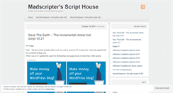 Desktop Screenshot of madscripter.wordpress.com
