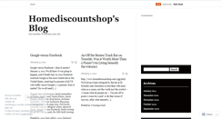 Desktop Screenshot of homediscountshop.wordpress.com