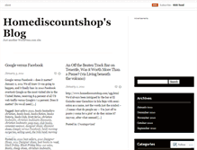 Tablet Screenshot of homediscountshop.wordpress.com