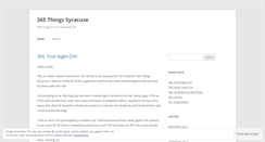 Desktop Screenshot of 365thingssyracuse.wordpress.com