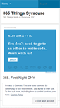Mobile Screenshot of 365thingssyracuse.wordpress.com
