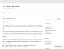 Tablet Screenshot of 365thingssyracuse.wordpress.com