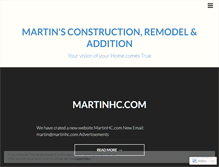 Tablet Screenshot of martinsconstruction.wordpress.com