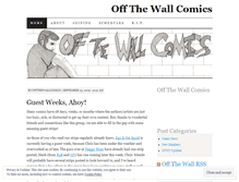 Tablet Screenshot of offthewallcomics.wordpress.com