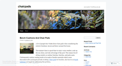 Desktop Screenshot of chairpads.wordpress.com