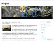 Tablet Screenshot of chairpads.wordpress.com