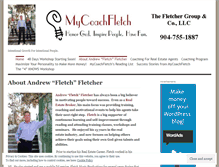 Tablet Screenshot of mycoachfletch.wordpress.com