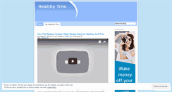 Desktop Screenshot of healthytrim.wordpress.com