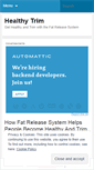 Mobile Screenshot of healthytrim.wordpress.com