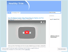 Tablet Screenshot of healthytrim.wordpress.com