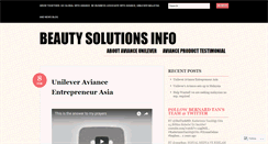 Desktop Screenshot of beautysolutionsinfo.wordpress.com