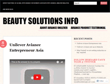 Tablet Screenshot of beautysolutionsinfo.wordpress.com