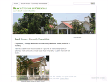 Tablet Screenshot of chennaibeachhouse.wordpress.com