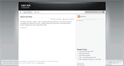 Desktop Screenshot of erpjoe.wordpress.com