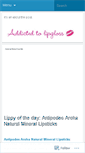 Mobile Screenshot of addictedtolipgloss.wordpress.com