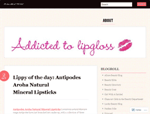 Tablet Screenshot of addictedtolipgloss.wordpress.com