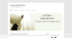 Desktop Screenshot of lacaveclubdelvino.wordpress.com