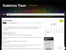 Tablet Screenshot of kurdistantoday.wordpress.com