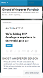 Mobile Screenshot of ghostwhispererfanclub.wordpress.com