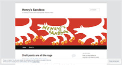 Desktop Screenshot of henryssandbox.wordpress.com