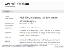 Tablet Screenshot of greculiniarism.wordpress.com