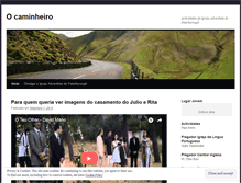Tablet Screenshot of ocaminheiro.wordpress.com