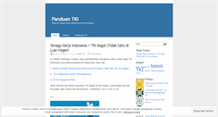 Desktop Screenshot of panduantki.wordpress.com