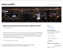 Tablet Screenshot of imsolovenyc.wordpress.com