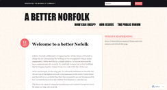 Desktop Screenshot of abetternorfolk.wordpress.com