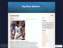 Tablet Screenshot of bigblueopinion.wordpress.com
