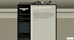 Desktop Screenshot of abbypostmodernism.wordpress.com