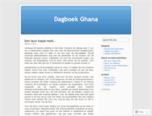 Tablet Screenshot of dagboekghana.wordpress.com