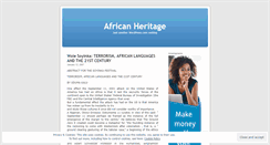 Desktop Screenshot of africanheritage.wordpress.com