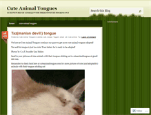 Tablet Screenshot of cuteanimaltongues.wordpress.com