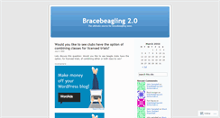 Desktop Screenshot of bracebeagling.wordpress.com