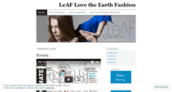 Desktop Screenshot of leafgeneration.wordpress.com