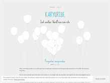 Tablet Screenshot of karyuribe.wordpress.com