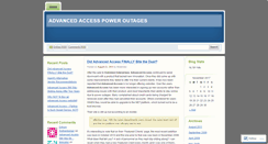 Desktop Screenshot of aapoweroutage.wordpress.com