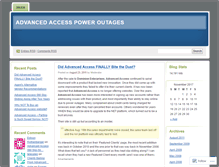 Tablet Screenshot of aapoweroutage.wordpress.com