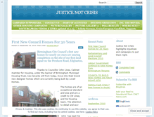 Tablet Screenshot of justicenotcrisis.wordpress.com