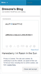 Mobile Screenshot of dresone.wordpress.com