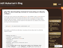 Tablet Screenshot of adilmukarram.wordpress.com