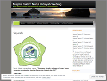 Tablet Screenshot of majelistaklimnurulhidayah.wordpress.com
