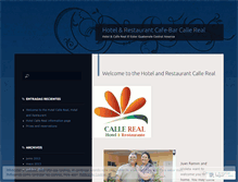 Tablet Screenshot of hotelcallereal.wordpress.com