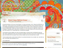 Tablet Screenshot of mindpurged.wordpress.com