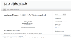 Desktop Screenshot of latenightwatch.wordpress.com