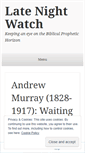 Mobile Screenshot of latenightwatch.wordpress.com