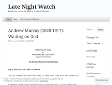 Tablet Screenshot of latenightwatch.wordpress.com