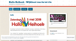 Desktop Screenshot of halloheihoek.wordpress.com